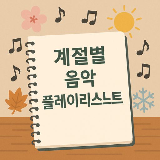 계절별 감성을 담은 음악 플레이리스트 관련 이미지