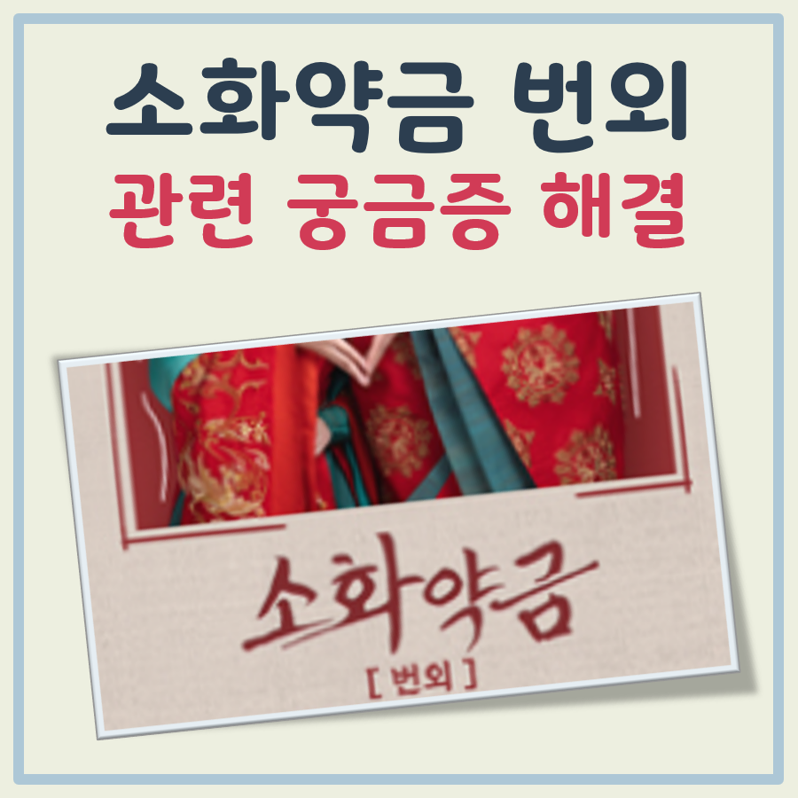 소화약금 번외 대표 이미지