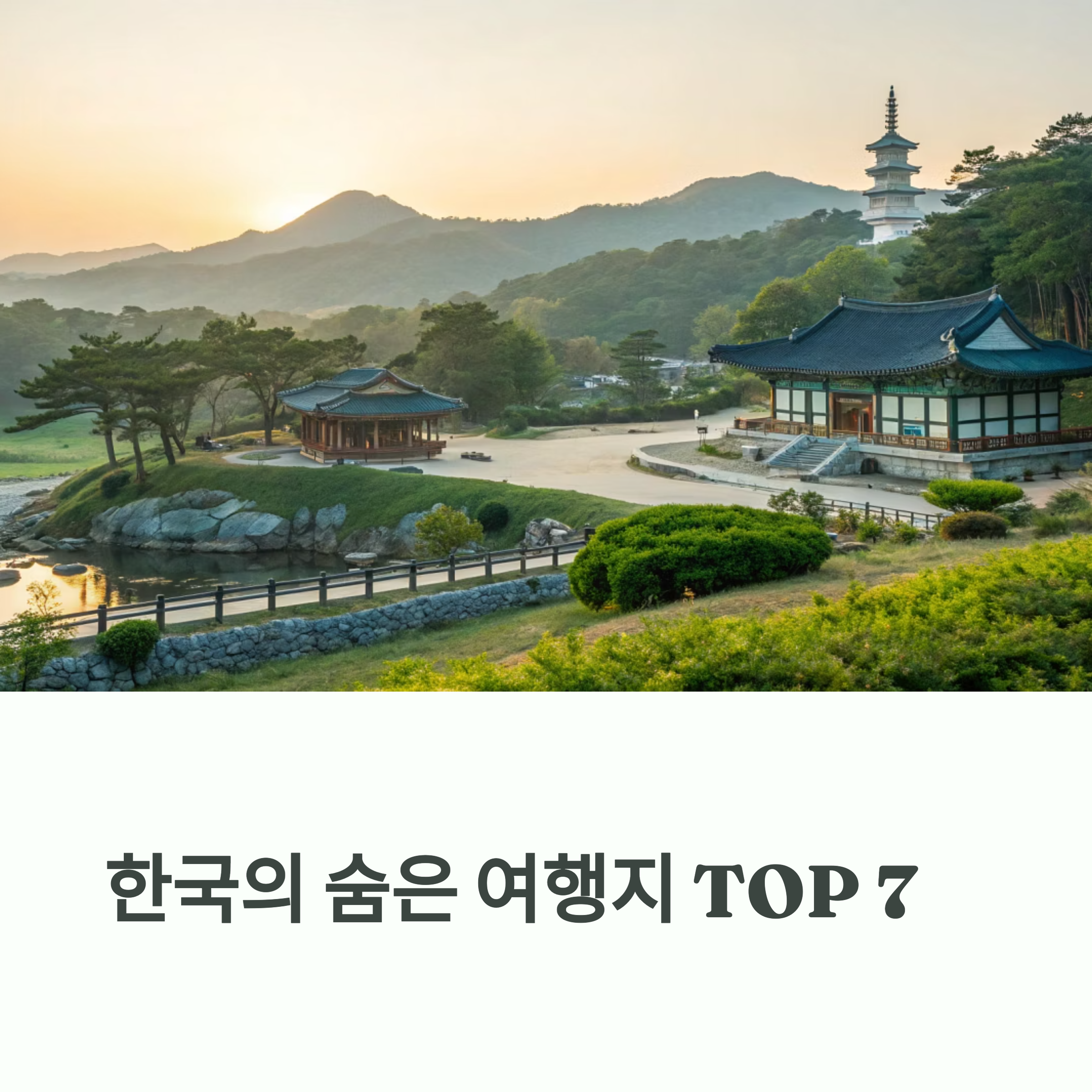 한국의 숨은 여행지 TOP 7
