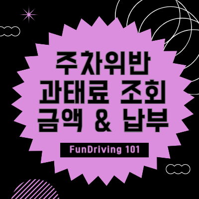 주차위반 과태료 조회 및 금액 & 납부