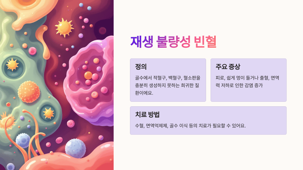 재생 불량성 빈혈이란?