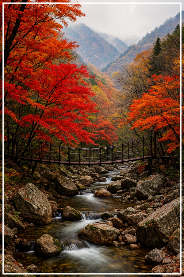 지리산 피아골 AI 이미지