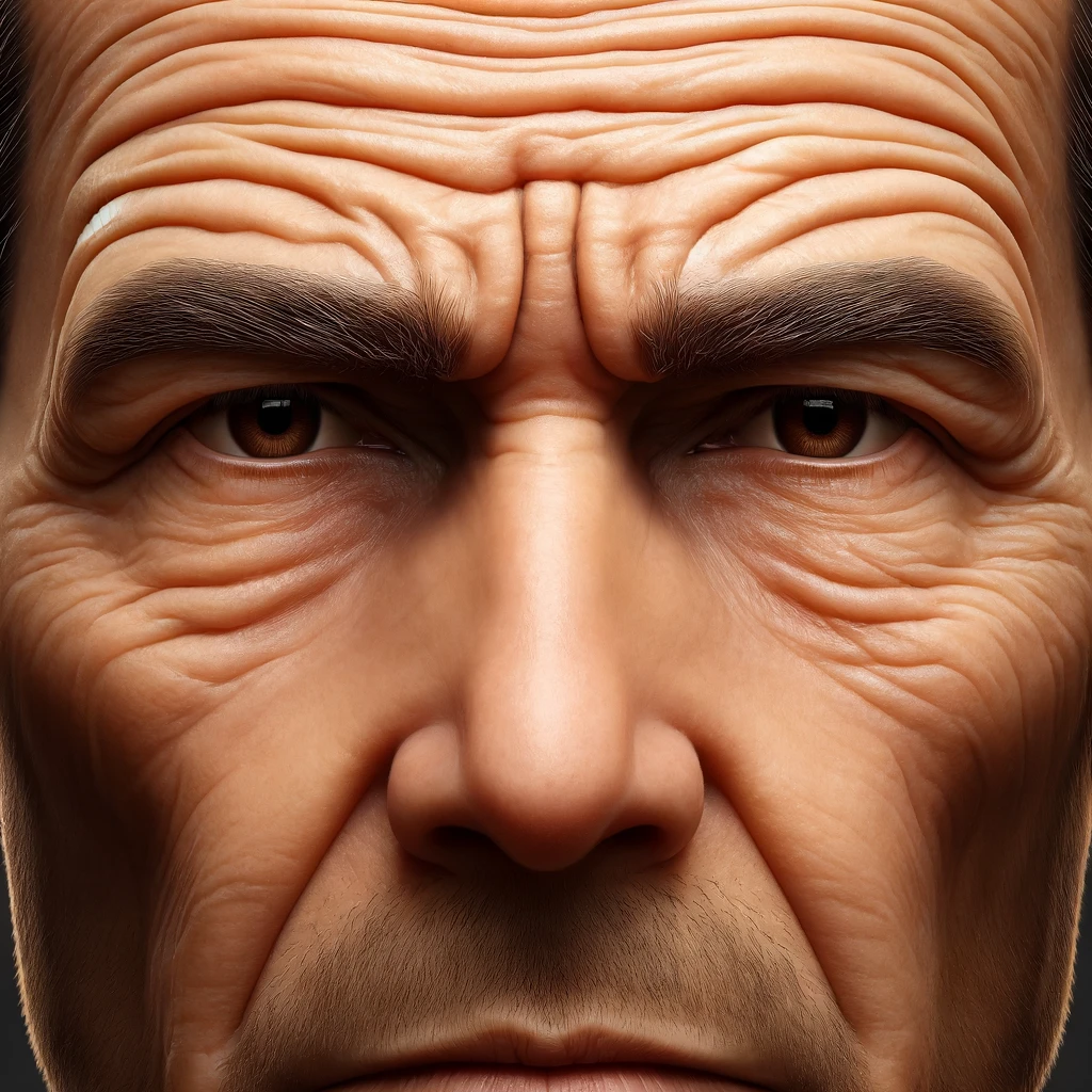 미간의 주름(AI)