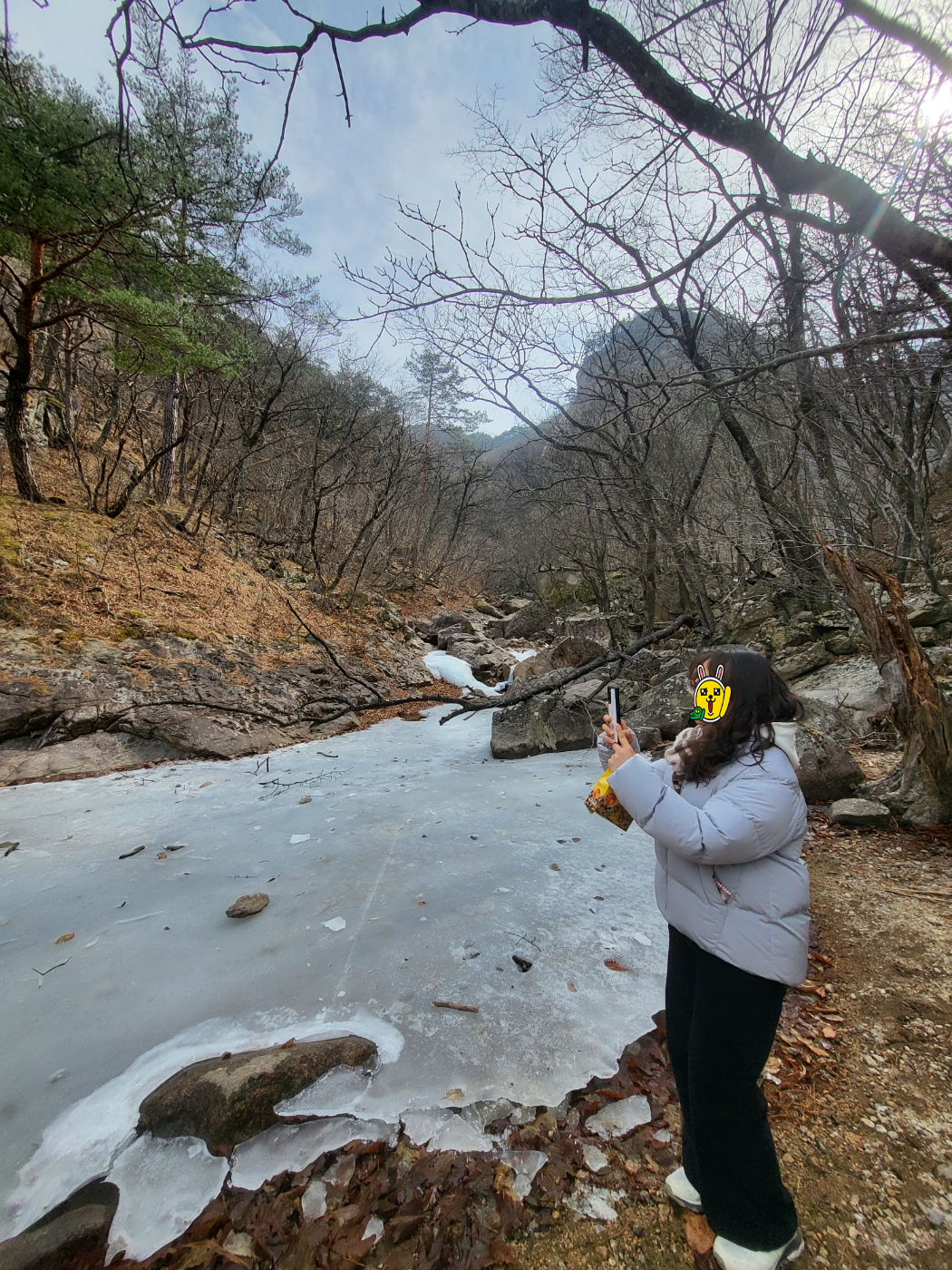 설악산 케이블카 대기 결국 포기! 비룡폭포 대신 선택한 용담폭포와 출렁다리 아이와 함께한 겨울 산행(토요일)