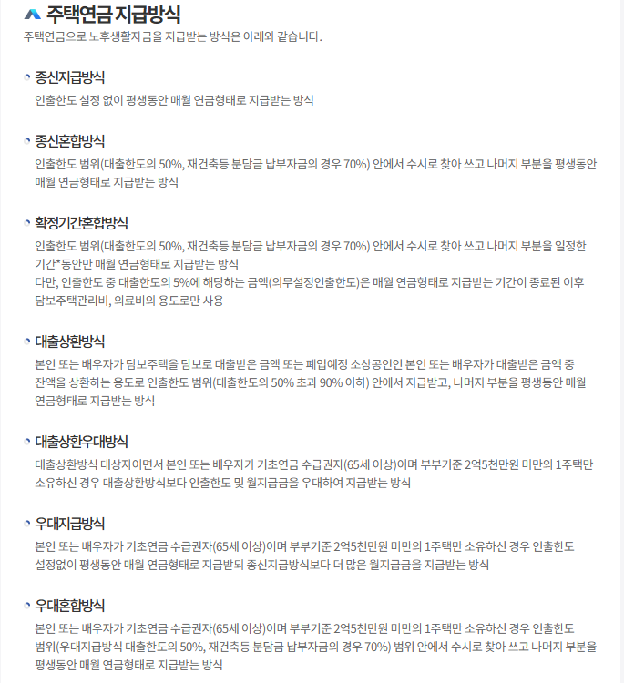 주택연금 가입조건 및 수령액 조회하기