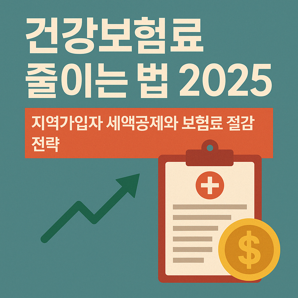 건강보험료 줄이는 법 2025 &ndash; 지역가입자 세액공제와 보험료 절감 전략.