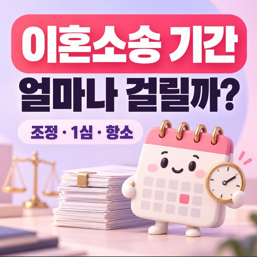 이혼소송 기간 얼마나 걸릴까?｜조정&middot;1심&middot;항소 기간과 오래 걸리는 이유 총정리