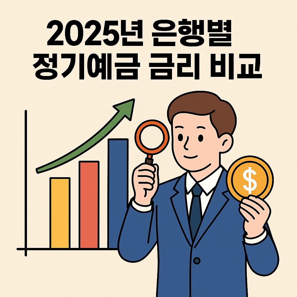 2025년 9월 은행 정기예금 금리 비교표 (최신 업데이트)-1 인포그래픽