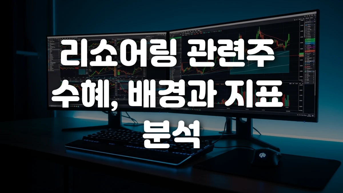 리쇼어링 관련주 수혜 배경과 지표 분석