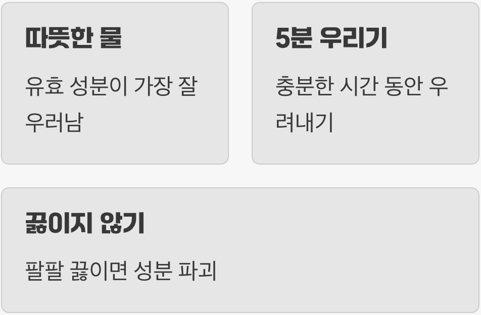 여주차 먹는법, 뜨겁게? 차갑게? '온도'의 과학