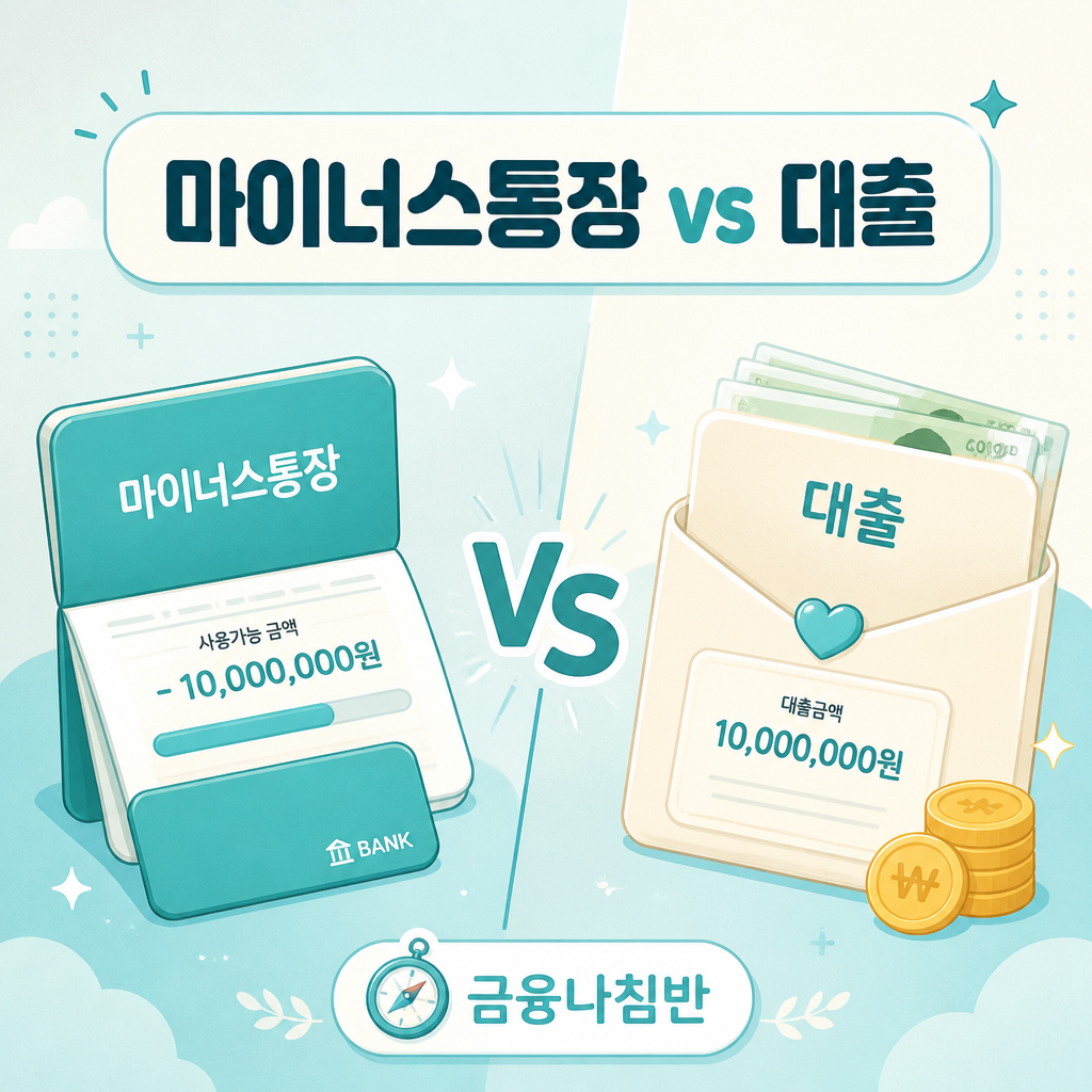 마이너스통장 vs 대출