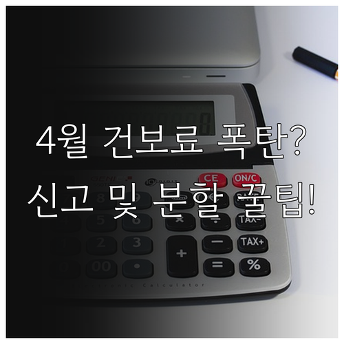 건강보험료 4월 정산 대비 보수총액 ..