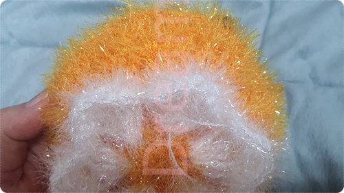 라인장식 꽃 호빵수세미