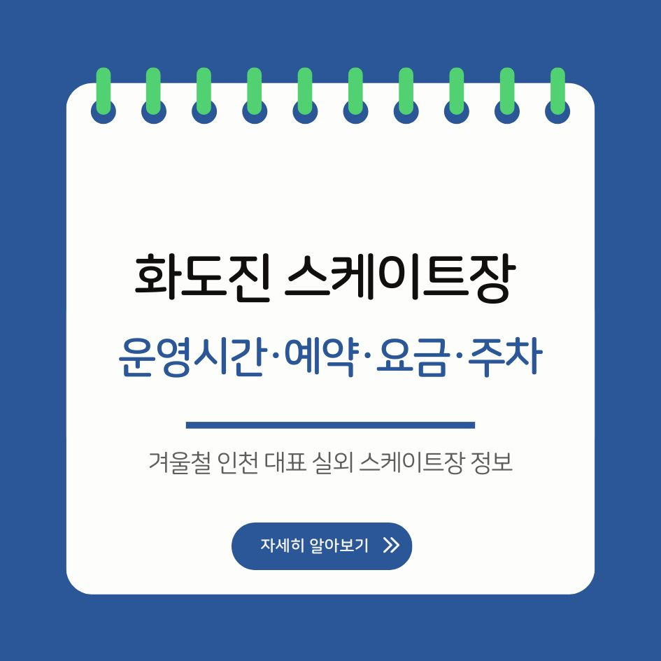 인천 화도진 스케이트장 야경 및 스케이팅 전경