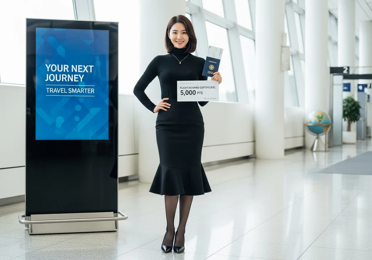 에어캐나다 5천 포인트 리워드로 다음 여행을 계획하는 전문가의 모습