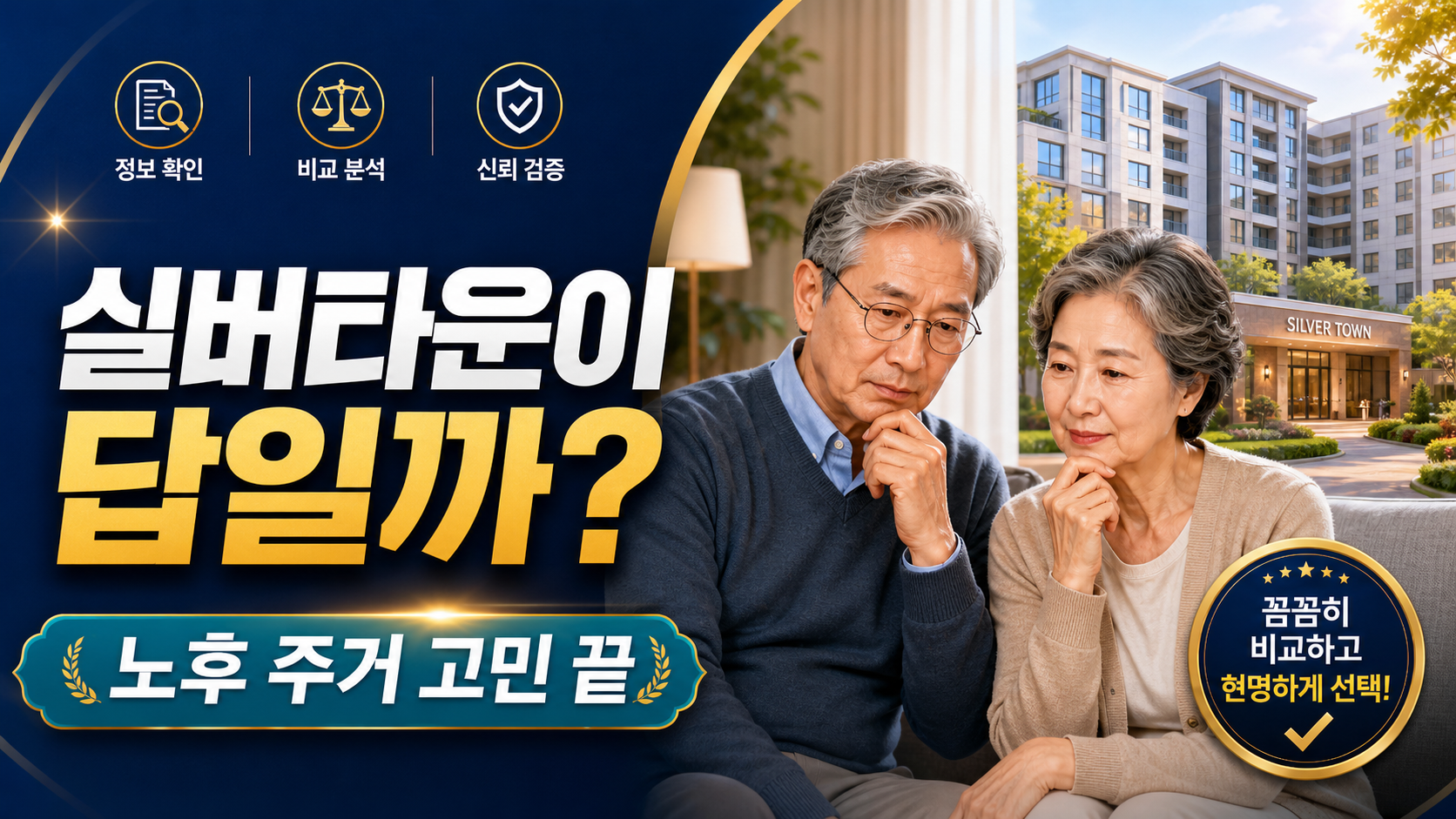 노후 주거 고민 끝&hellip; 실버타운이 답일까