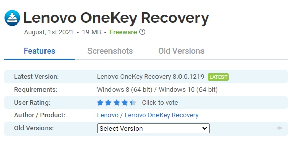 Lenovo-OneKey-Recovery