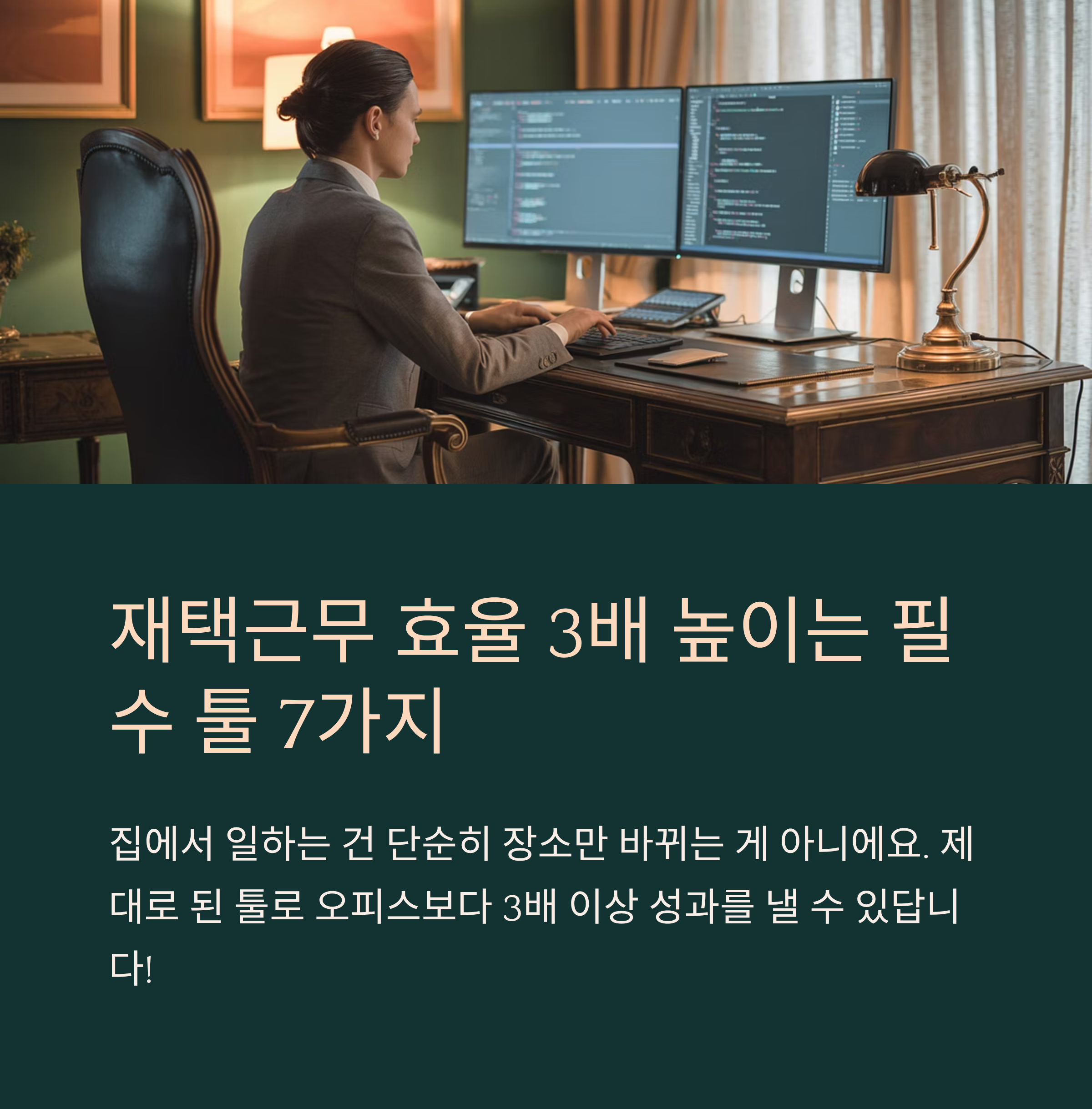 재택근무 필수 툴 TOP 7과 효율 극대화 비법