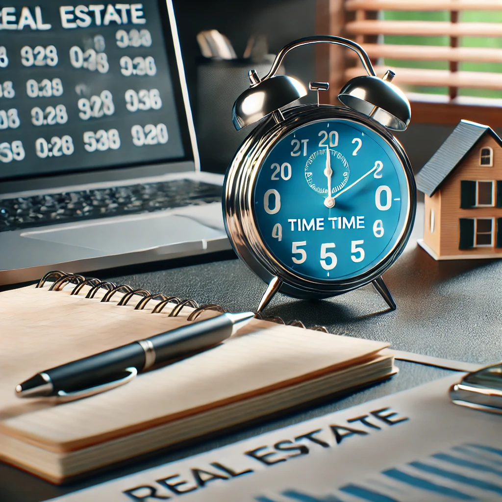 타이머로 시간 관리 연습하는 모습