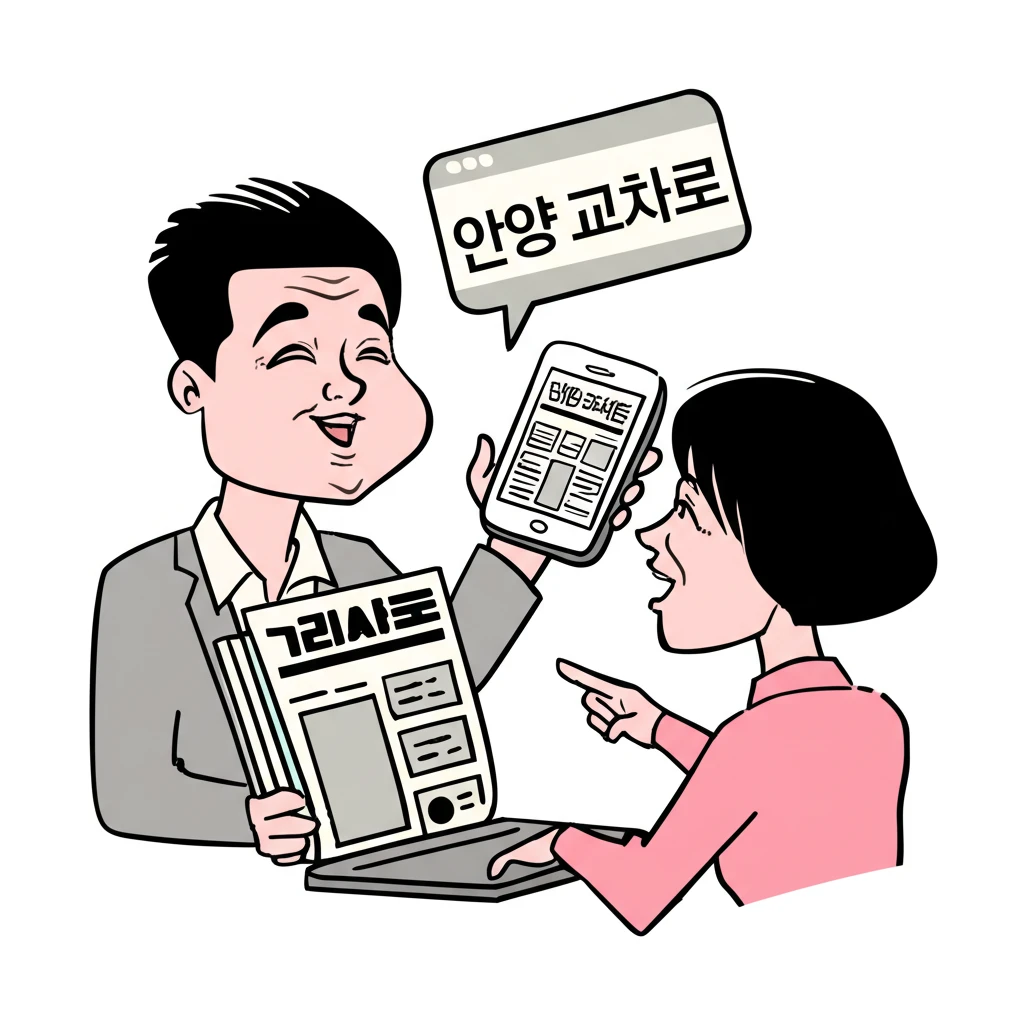 안양 교차로 신문 그대로보기 이용 방..