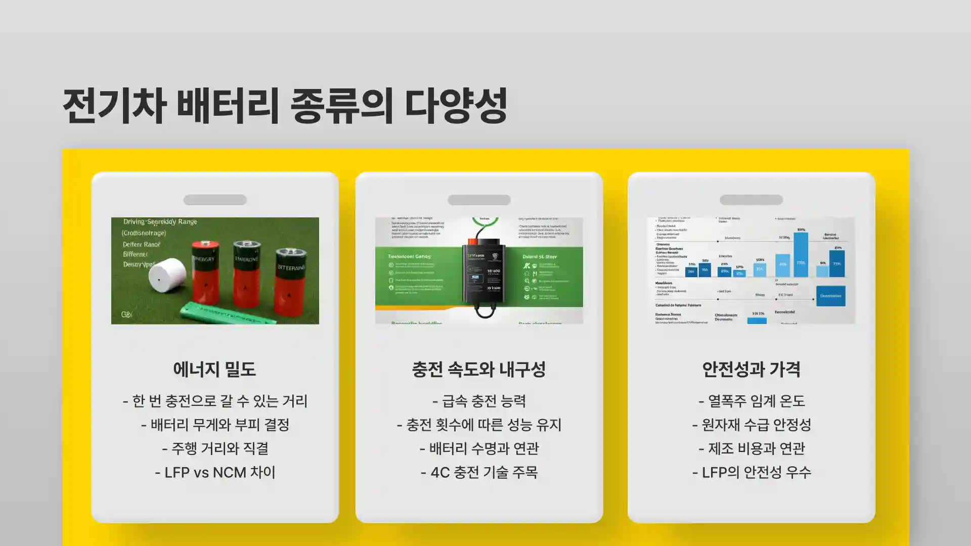 전기차 배터리 종류 수명 특징 장단점