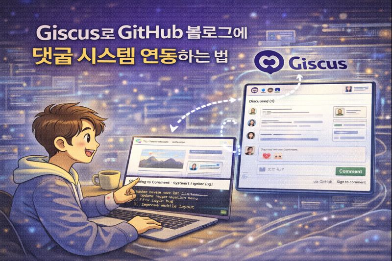 Giscus로 GitHub 블로그에 댓글 시스템 연동하는 법 관련 이미지