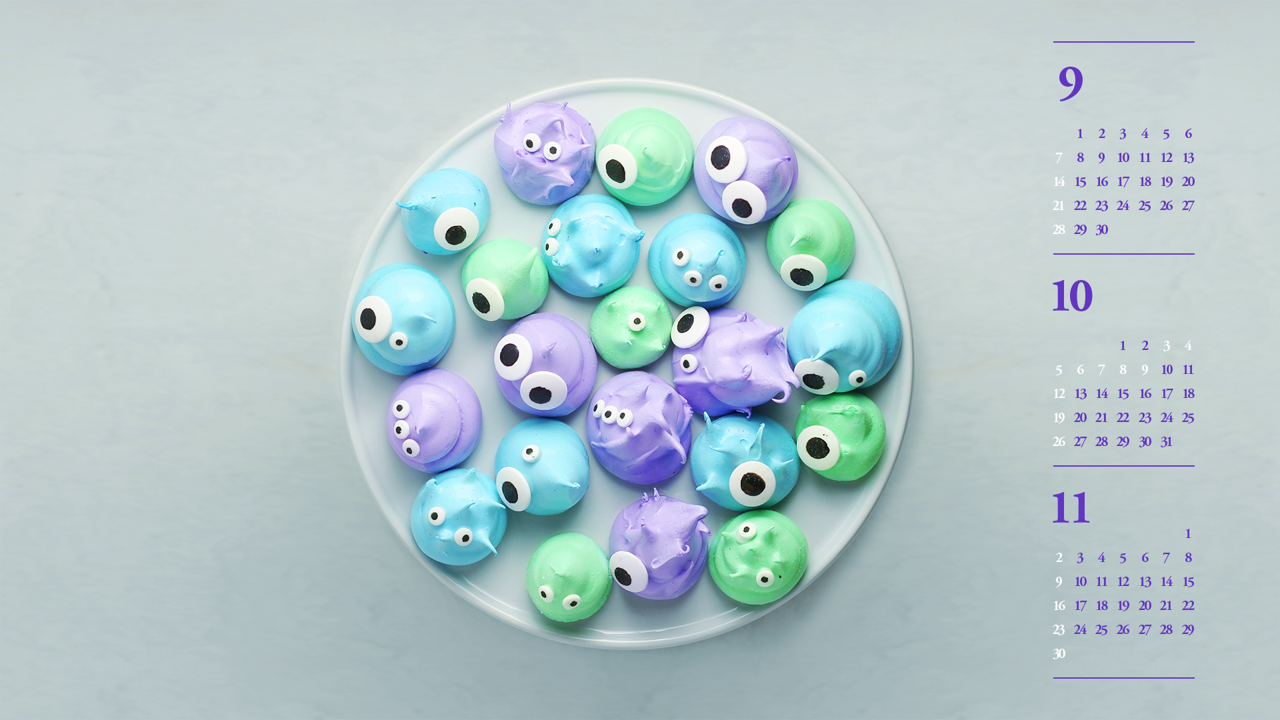 06 머랭쿠키 B - 2025년10월 노트북배경화면