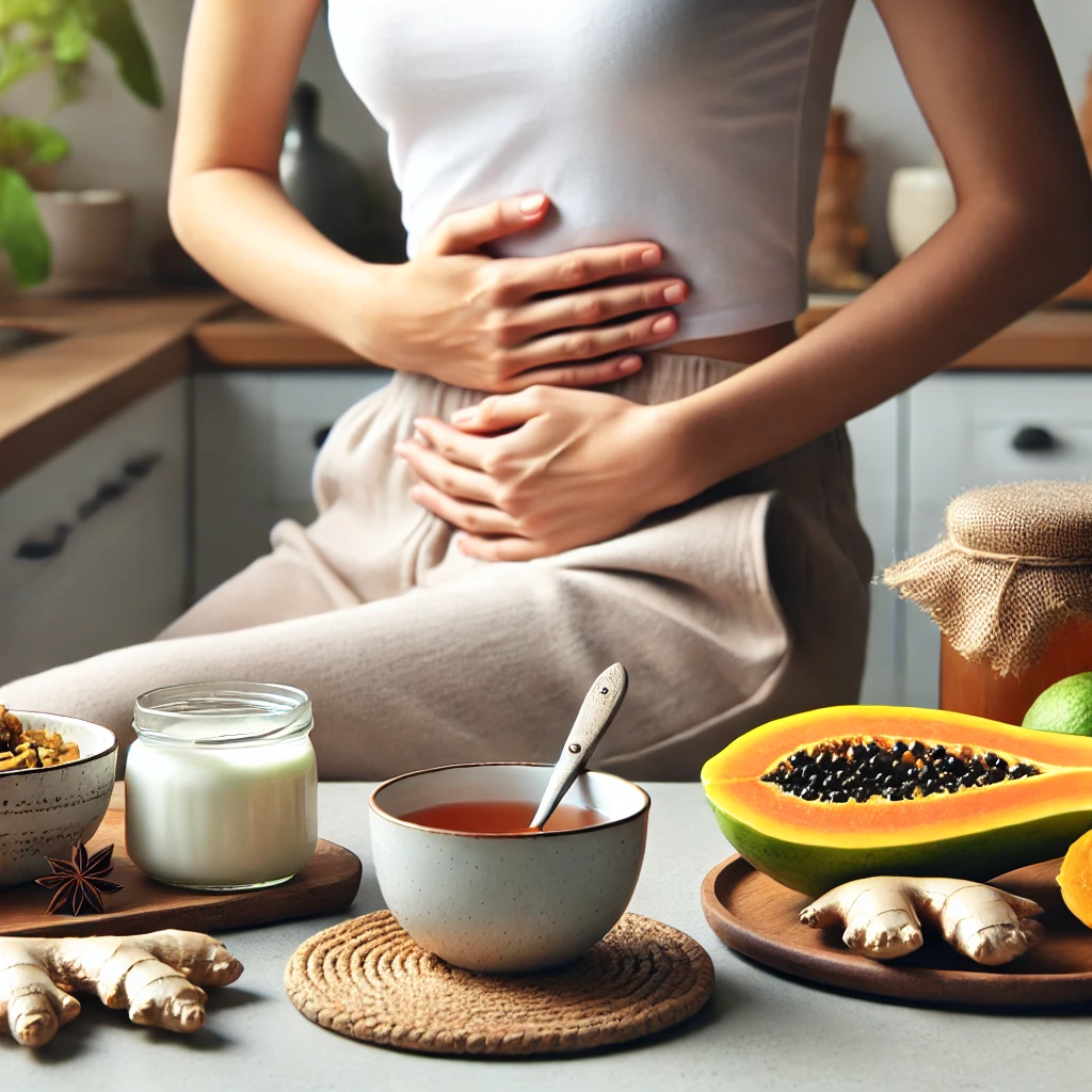 복부 팽만감이 오는 모습