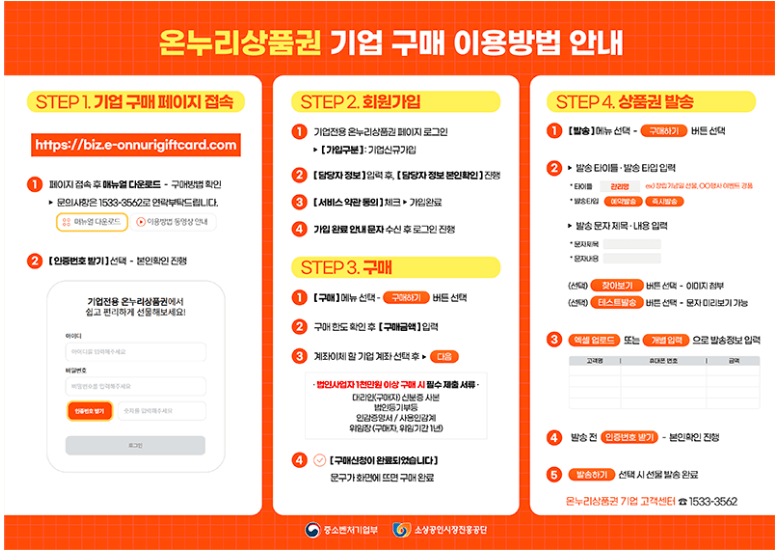 온누리상품권 카드 사용방법