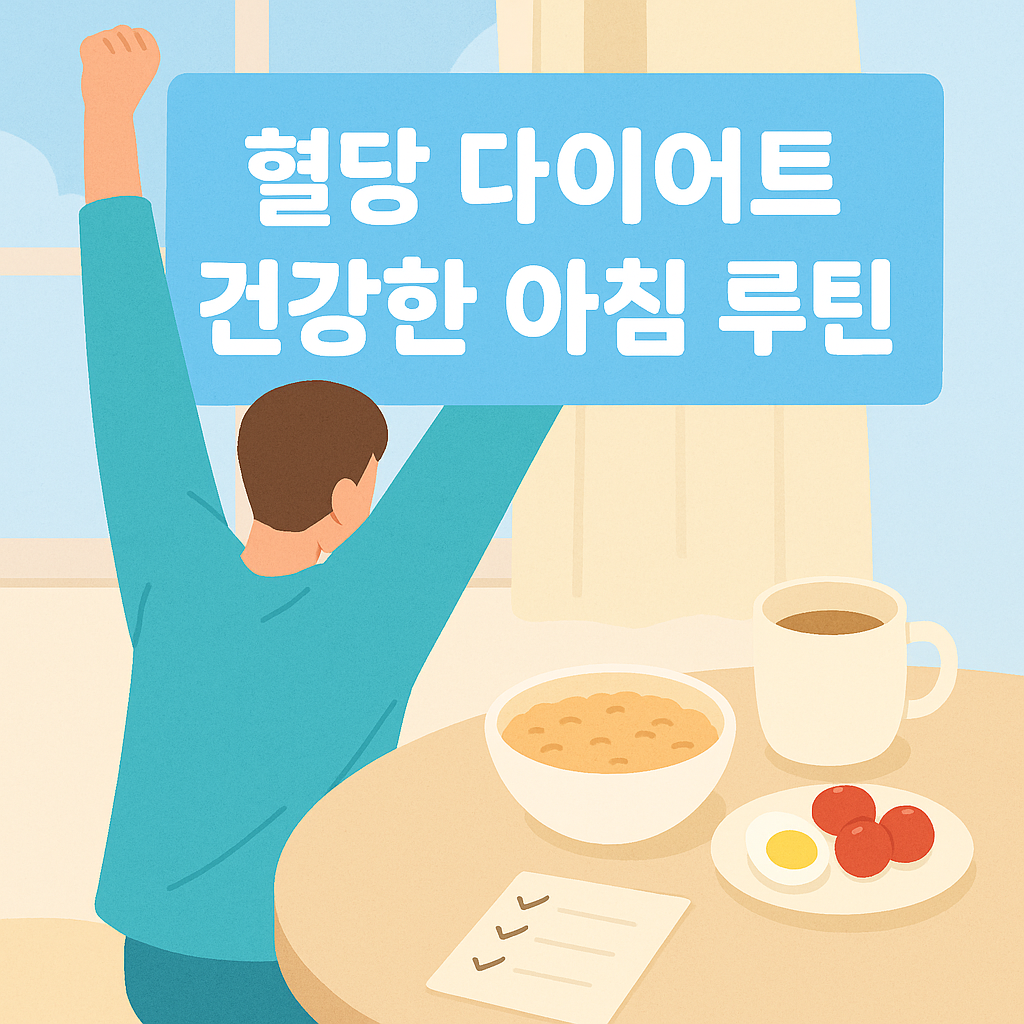 혈당 다이어트를 위한 건강한 아침 루틴 구성법