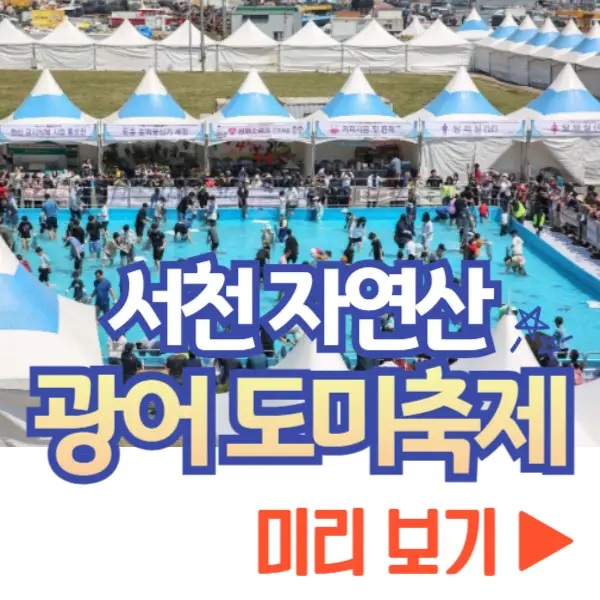 서천 자연산 광어 도미축제