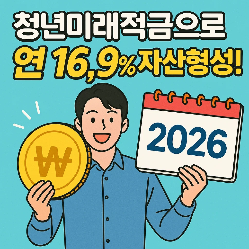 청년미래적금 2026년 신설! 연이자 16.9% 혜택으로 청년 자산 형성 지원