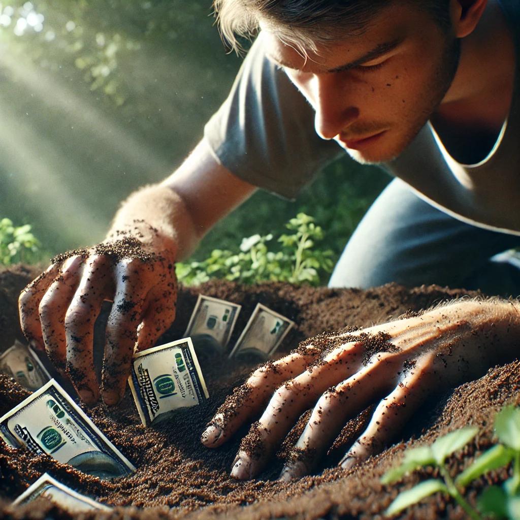 은행 근처에서 돈을 줍는 꿈