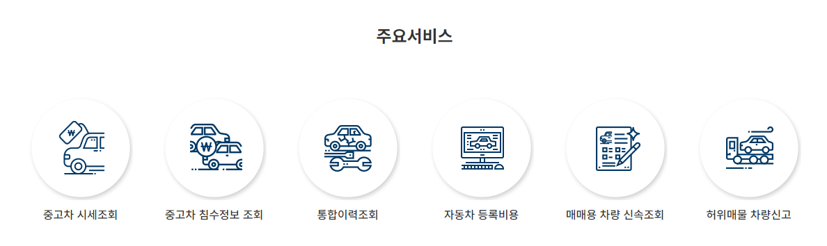 자동차 사고이력 조회