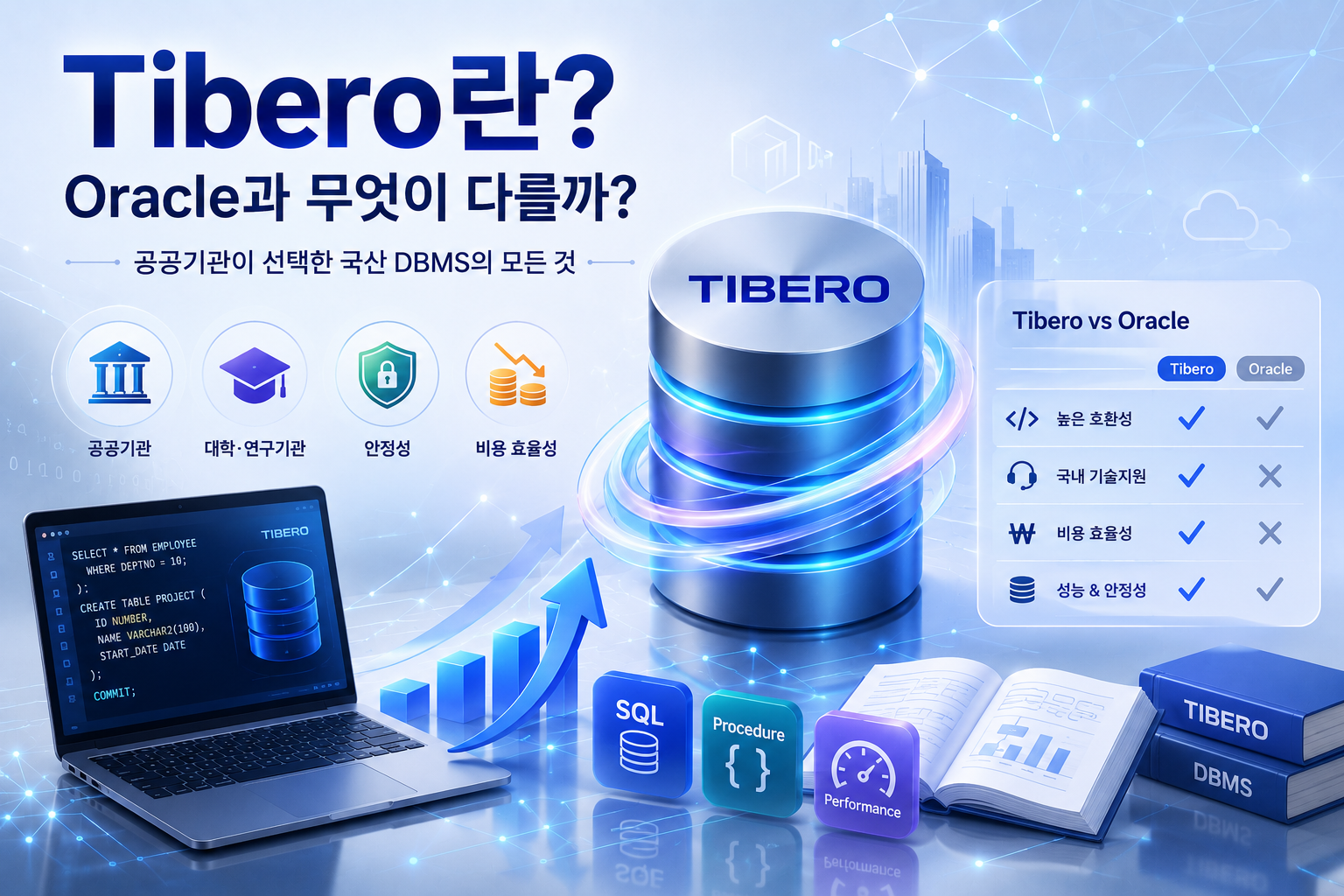 Tibero란? Oracle과 무엇이 다를까?
