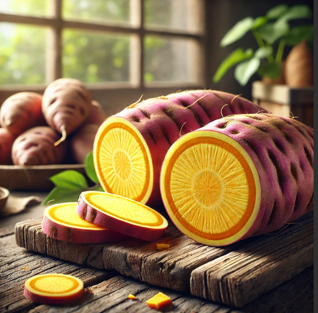 호박 고구마 단면