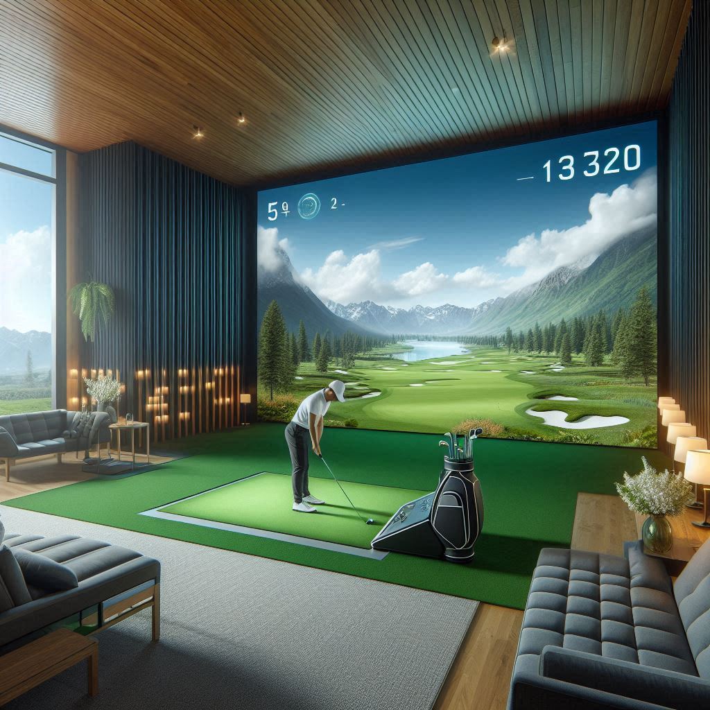 스크린골프장 배경