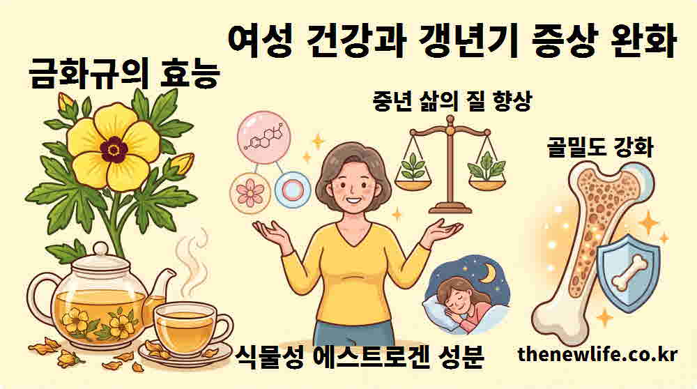 금화규 효능 여성 건강 갱년기 증상 완화