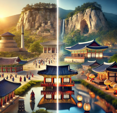 경주와 안동의 모습