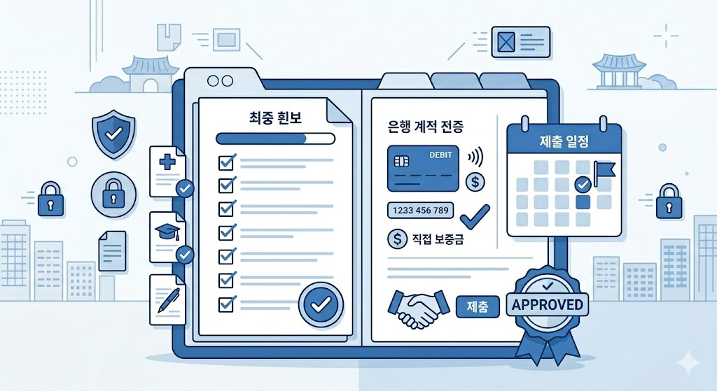 환급 신청 전 서류와 계좌 확인