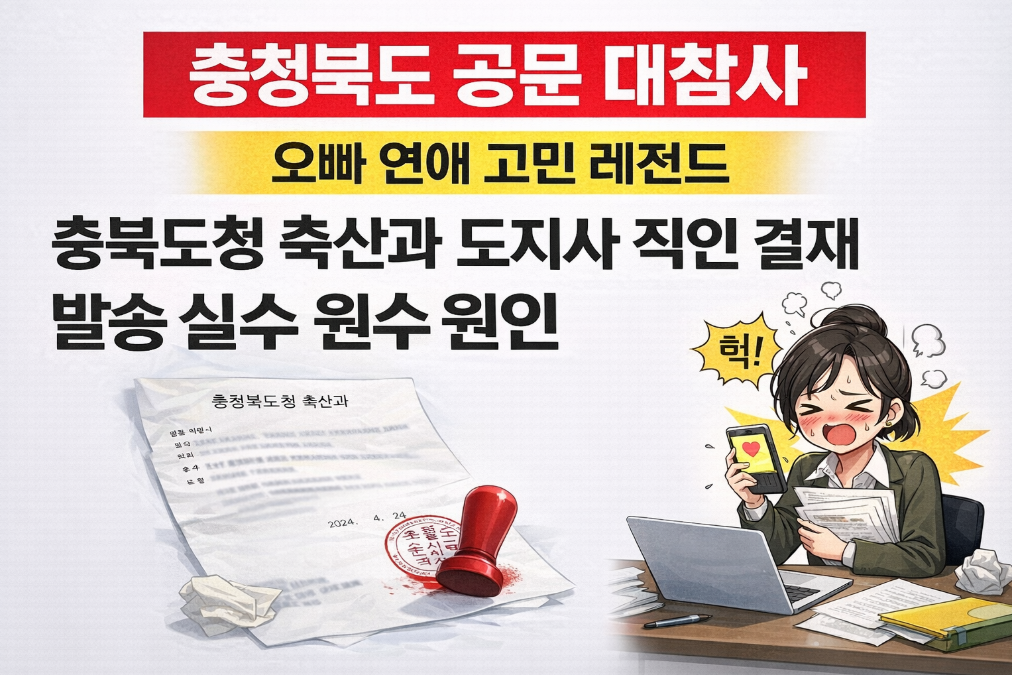 충북도청 공문 오발송 사건, 연애 고민이 전 직원에게?