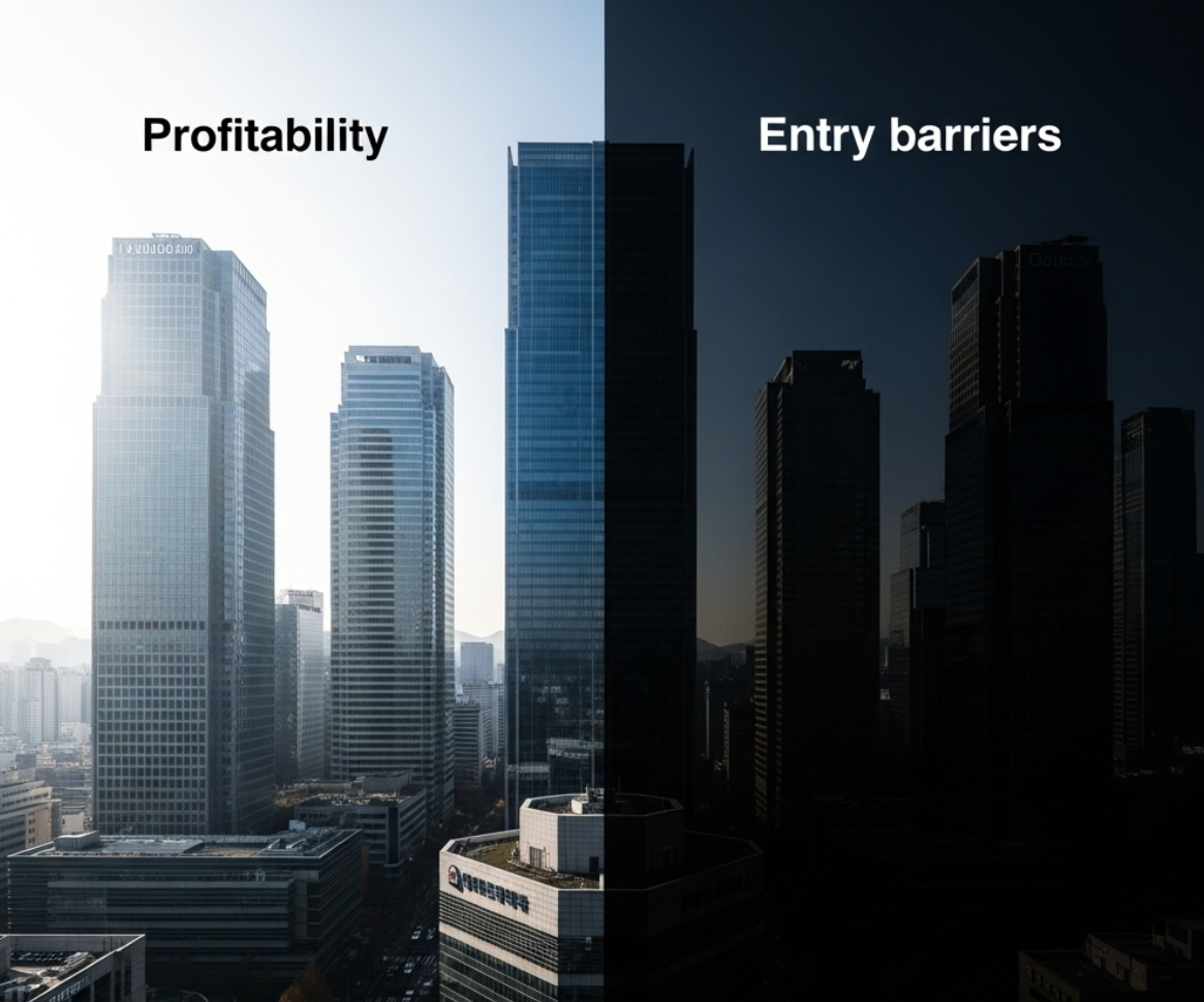 높은 진입 장벽과 예금자 비보호