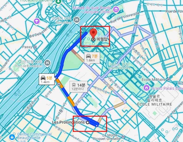 프랑스 파리 맛집 위치 이미지