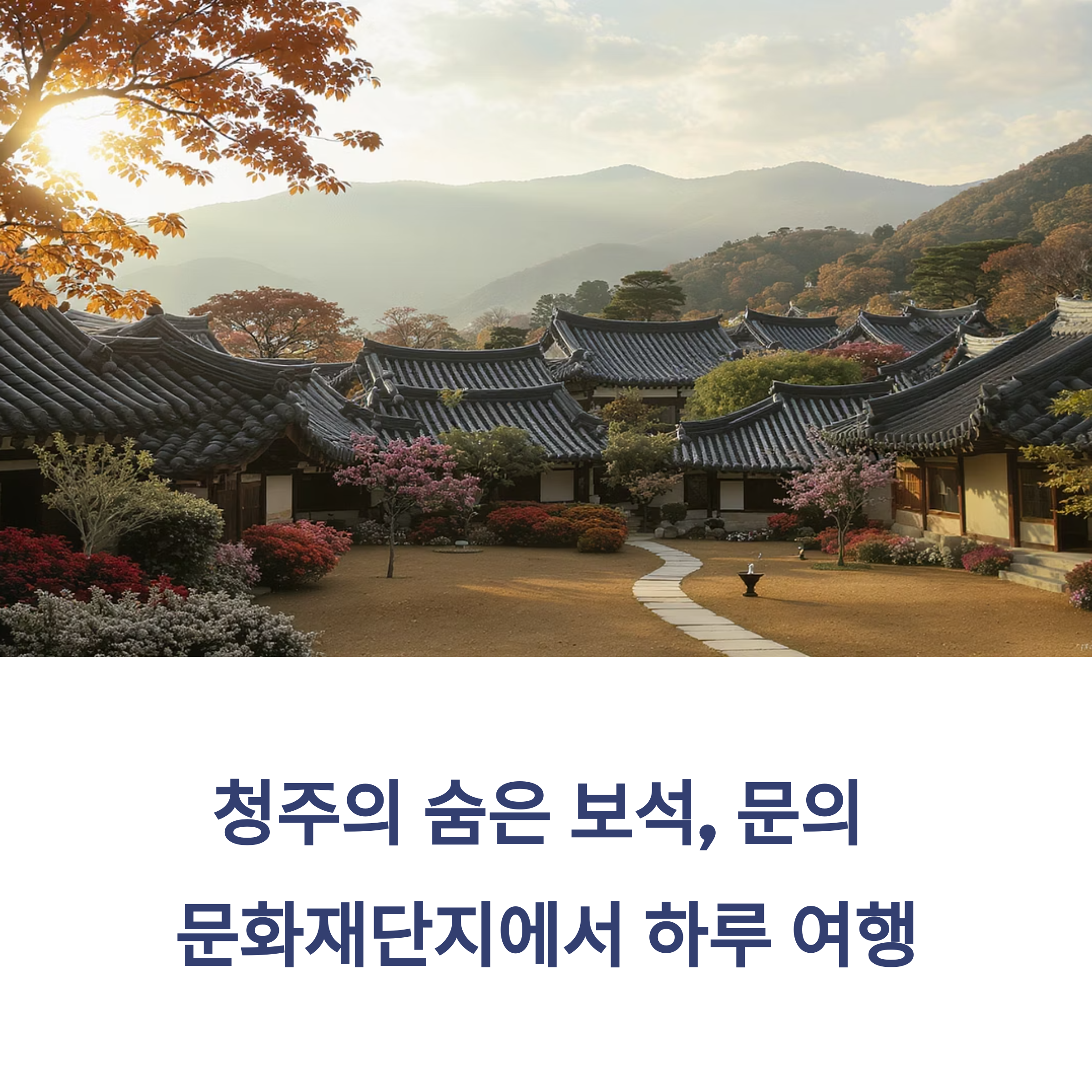 문의문화재단지에서 하루 당일치기 여행