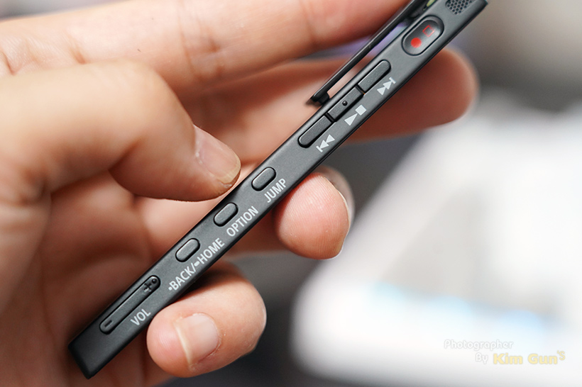 소니 보이스 레코더 TX-660 측면 조작 버튼