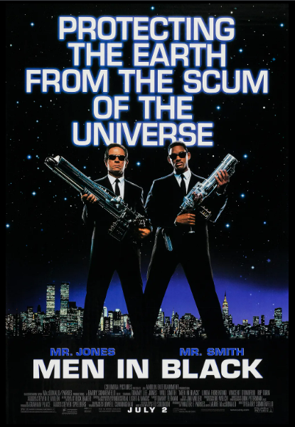 《맨 인 블랙》(Men in Black) 지구를 지키는 비밀 요원들의 이야기