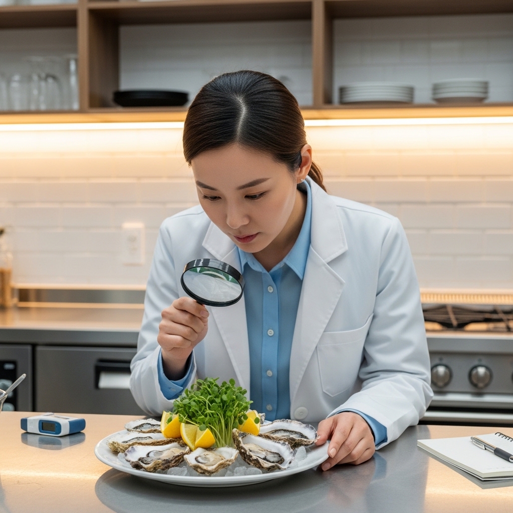 식재료의 안전성을 점검하는 한국인 식품 안전 전문가