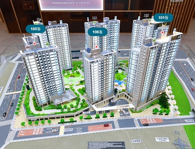 영통영자이프라시엘-모형도