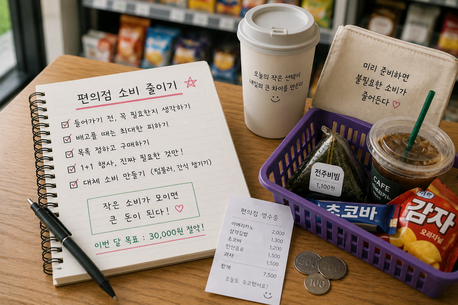 편의점 소비 줄이기 (충동구매, 지출 관리, 절약 습관)