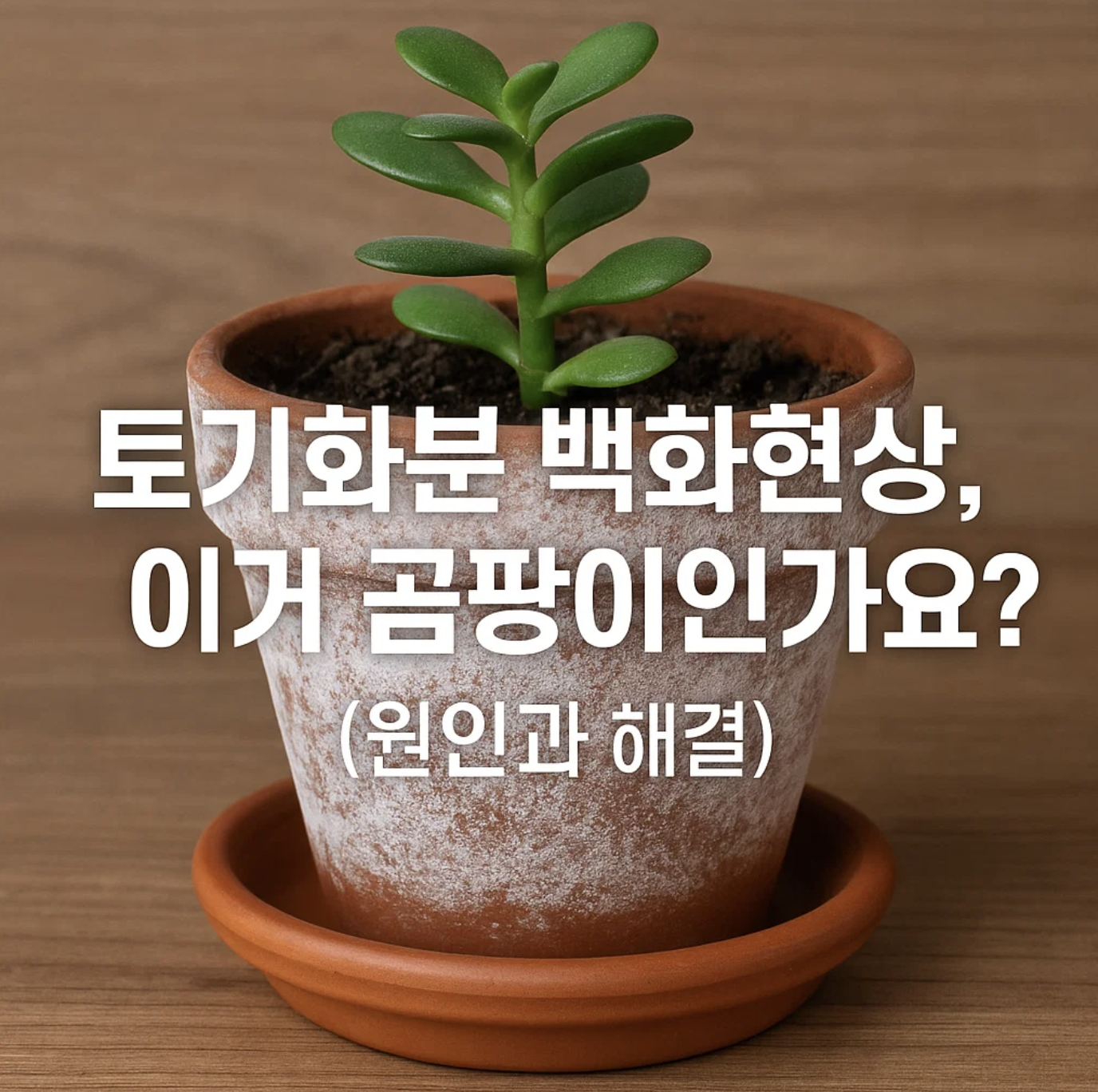 토기화분 백화현상, 이거 곰팡이인가요? (원인과 해결)